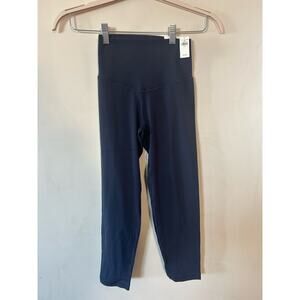 Aerie American Eagle Offline Real Me 3/4 Crop Leggings Blue Sz S NWT Retail $40
